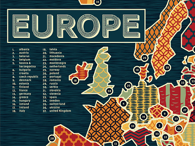 Europe chart europe european infographic map patterns