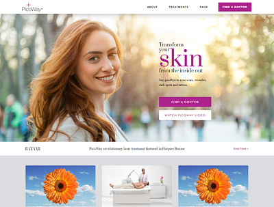 Skin Care graphic design logo ui