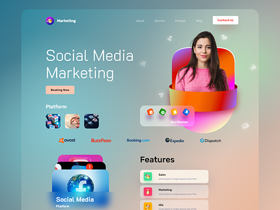 Social Media Marketing branding graphic design ui
