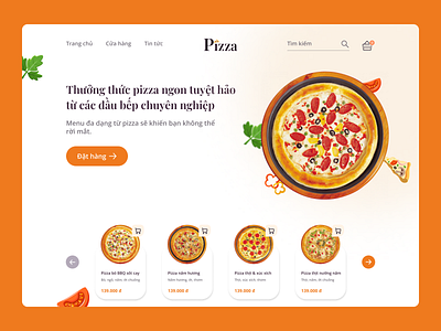 Day 003 - Landing Page branding dailyui design food graphic design logo pizza ui ux