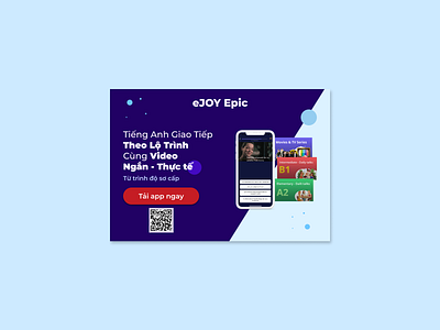 Banner web eJOY Epic design education english graphic design learn study ui