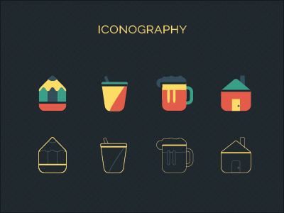 Flat Icons clean flat graphic icon iconset illustration minimal