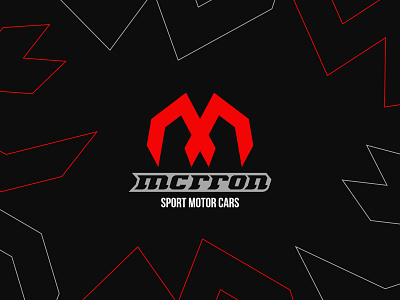 Mcrron sport car logo brand identity branding design design brand logo logo design manufacturing mcrron modern proffesional sport car