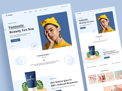 Ecommerce Beauty Landing Page