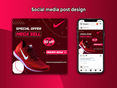 Social media post design.