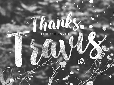 Thanks for the invite Travis code design typography