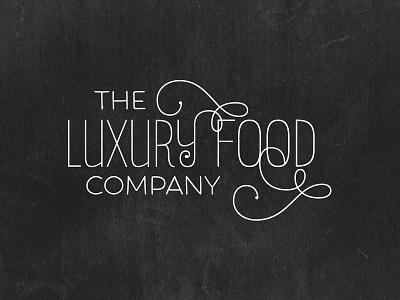 Logo - The Luxury Food Company concept design logo sketch type vector