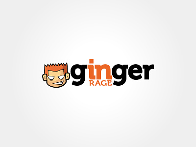 Ginger Rage Logo concept design logo sketch typograpghy vector