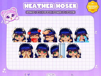 Specials Chibi Girls Emotes by Nemuneko 🔥 chibi emotes chibi girl emotes chibi style cute emotes cute girl emotes digital art discord emotes emotes emotes tiktok illustration kawaii emotes sticker tiktok sub emotes tier emotes twitch emotes