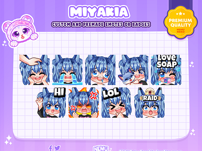 Specials Chibi Wolf Girls Emotes by Nemuneko 🔥 chibi emotes chibi girl emotes chibi wolf emotes cute emotes discord emptes emotes hi emotes kawaii emotes lol emotes love soap emotes sub emotes tier emotes twitch emotes