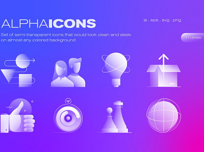 Alpha Icons Collection 3d animation app branding design graphic design icon illustration logo motion graphics ui