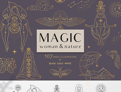 Magic woman & nature 3d animation app branding design graphic design icon illustration logo motion graphics ui