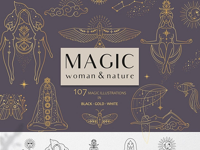 Magic woman & nature