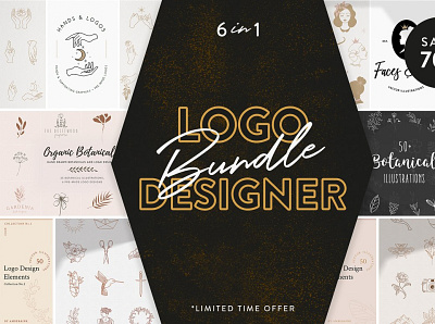 LOGO DESIGNER BUNDLE - 6in1 3d animation app branding design graphic design icon illustration logo motion graphics ui