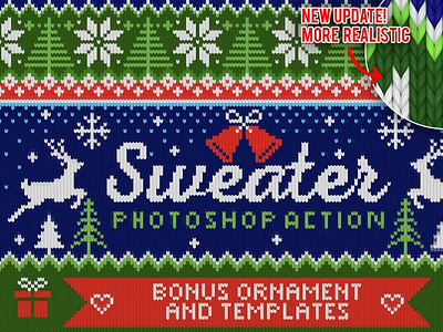 Ugly Christmas Sweater Photoshop Act