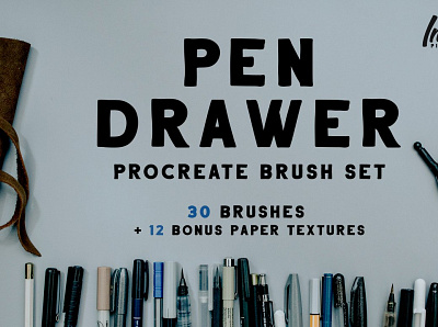 Pen Drawer Procreate Brush Set 3d animation app branding design graphic design icon illustration logo motion graphics ui