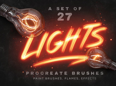 Lights Procreate Brushes 3d animation app branding design graphic design icon illustration logo motion graphics ui