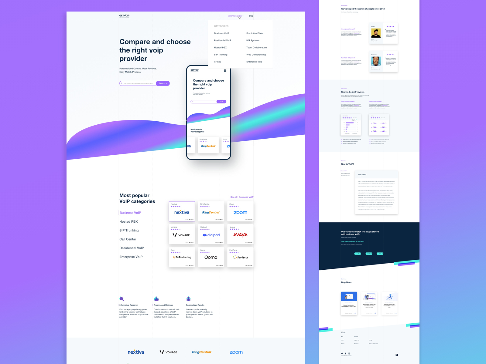 Getvoip Homepage Variant By Igor Mijucic Conturadesign On Dribbble