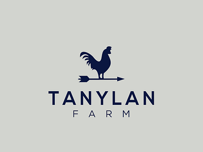 Tanylan Farm farm logo logo design roof rooster simple weathervane wind