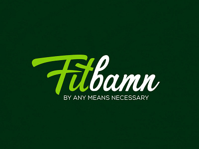 Fitbamn classiness drink fitness font food healthy logo mark meals typography