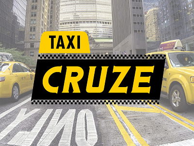 CRUZE - Full Brand Identity brand cruze design logo mark sign simple taxi yellow