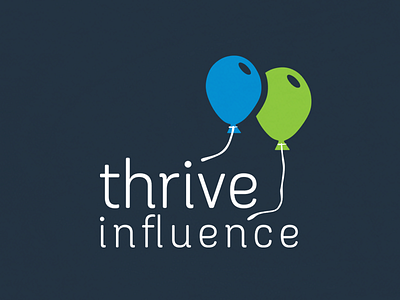 Thrive Influence / logo advertising balloons fun influence logo media social thrive