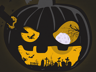 Halloween Pumpkin cat cemetery cute ghost halloween horror knife moon night owl pumpkin witch