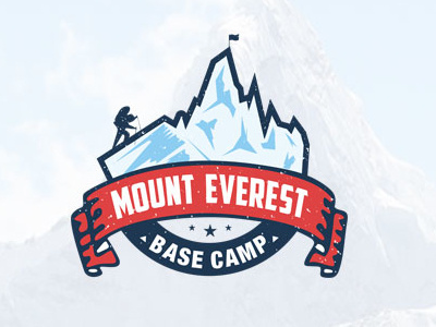 Mount Everest Base Camp asia badge camp climber cold crag everest goal mount everest mountains nepal peak