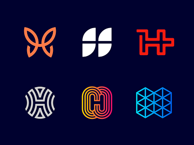 Logo Alphabet - H Lettermarks