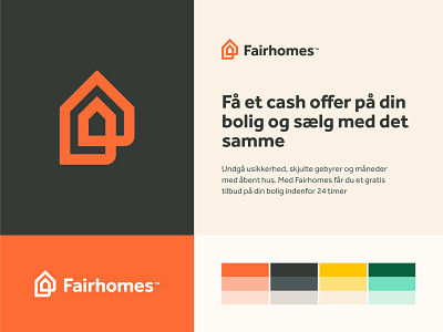 Fairhomes brand brand design branding deal door fair friendly home house logo price real estate logo smart tag
