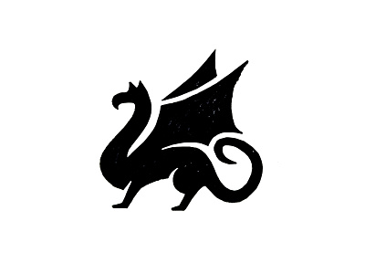 Dragon animal animal logo brand branding dragon icon identity logo logo design logodesign mithology sketch winghs