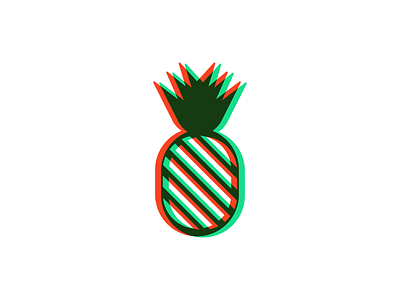 Pineapple brand branding design fruit glitch icon identity logo mark pineapple symbol