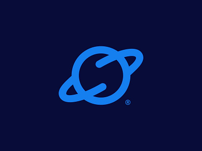 Planet brand branding design icon identity logo mark minimal planet startup symbol