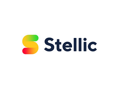 Stellic brand branding design education icon identity logo mark minimal monogram path startup traffic light