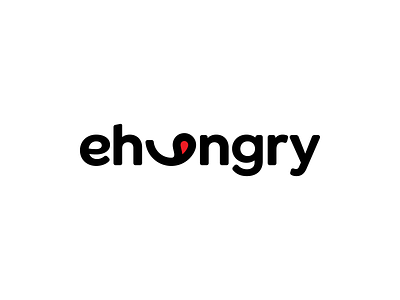 ehungry brand brand design branding custom eat food identity logo mark restaurant symbol tasty