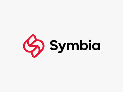 Symbia brand brand design branding coaching connected consulting friendly logo minimal modern monogram s startup symbiosis teamwork together