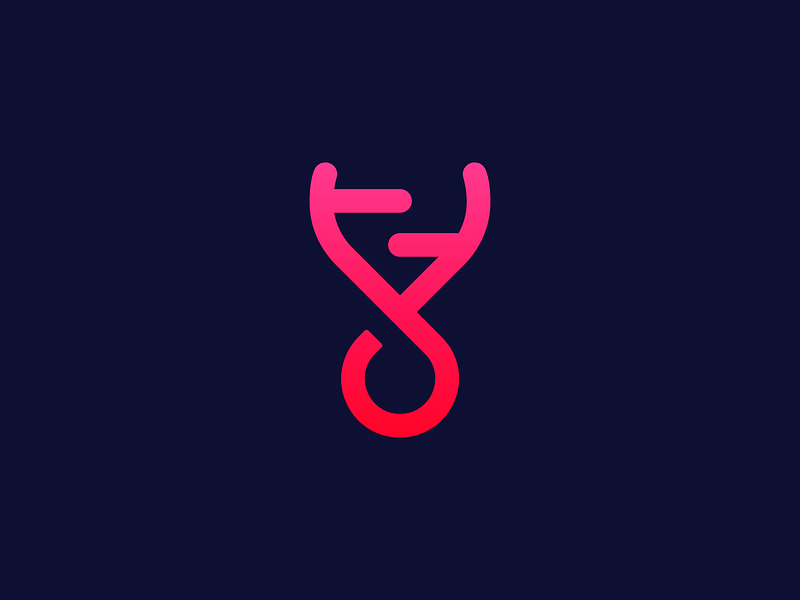 Genome/Blood drop mark by Omnium on Dribbble