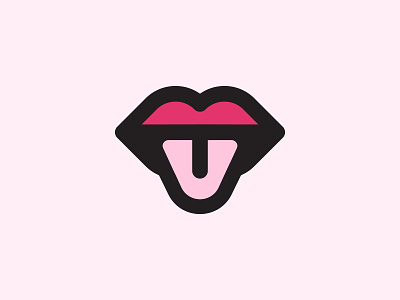 Mouth brand branding design icon design identity logo logo design mark minimal mouth tongue