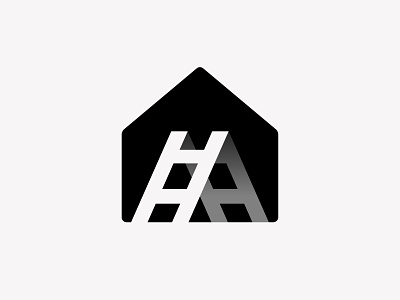 Ladder brand branding building construction design home house identity ladder logo mark minimal warehouse