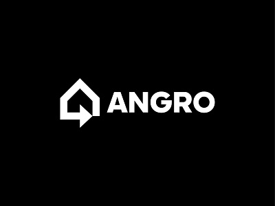 Angro arrow brand branding building construction design house identity logo logo design mark minimal