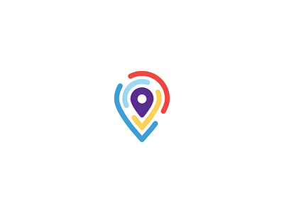 Pin Logo location logo mark pin portal service tsanev web