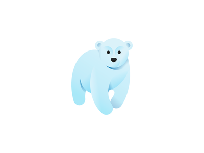 Polar bear animal baby bear bulgaria cute icon illustration minimal polar tsanev