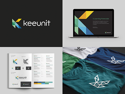 Keeunit identity agency brandbook branding identity k keeunit logo shirt tsanev unit