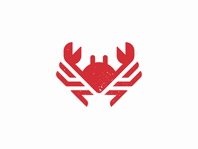 Red Crab branding crab design identity logo tsanev