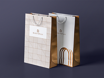 BTL Branding arch branding building design door logo lux paper bag
