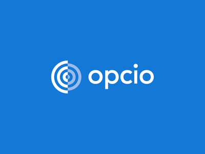 Opcio app branding logo o option waves