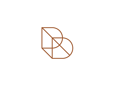 B Monogram architect b branding house logo minimal modern monogram