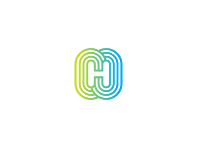 H Monogram branding connect h identity logo monogram tech vibe waves