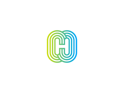 H Monogram branding connect h identity logo monogram tech vibe waves