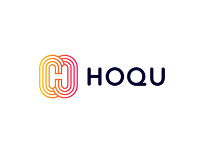 HOQU Logo Design branding color colour design letter logo logos monogram vibe